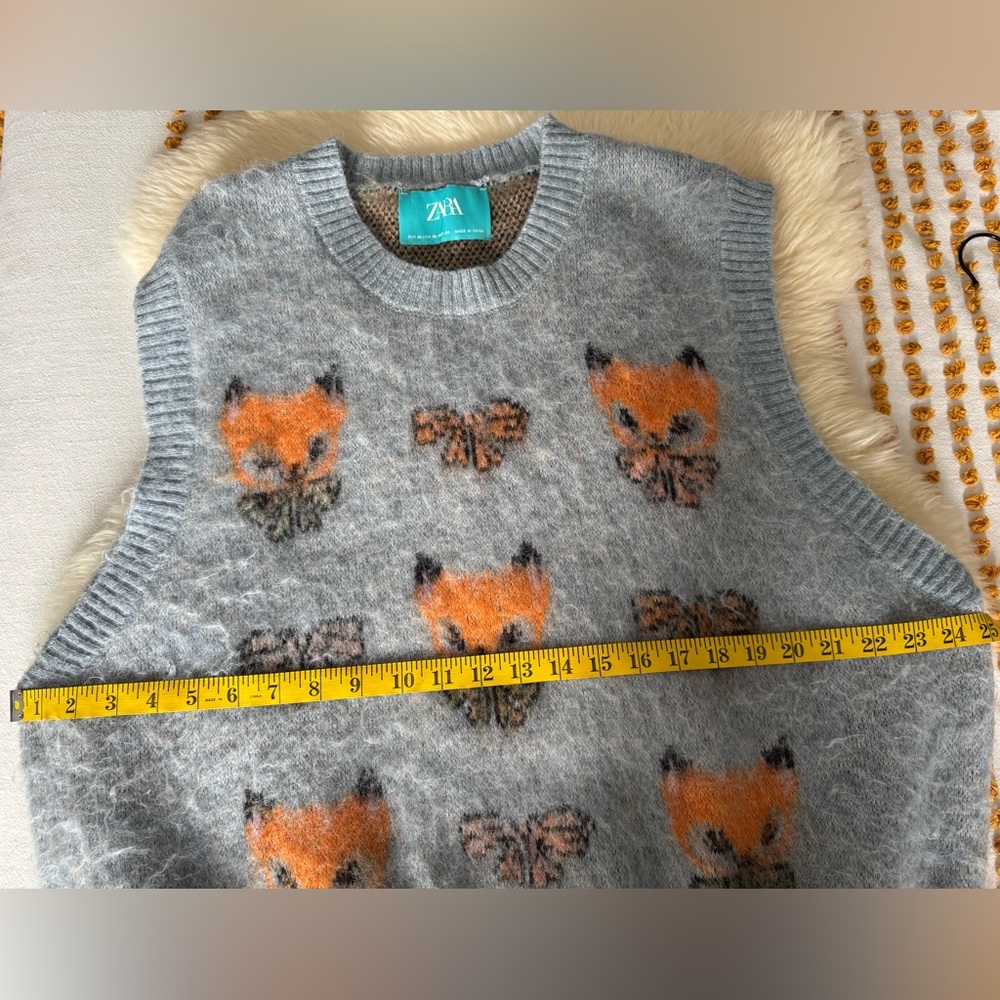 Zara JACQUARD KNIT VEST X HARRY LAMBERT Size XL - Picture 11 of 14